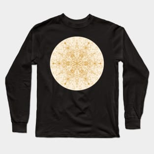 Sepia Snowflake Doodle Long Sleeve T-Shirt